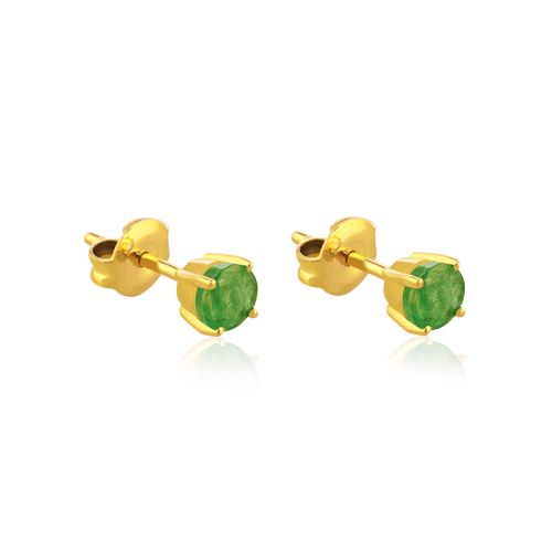 02-183966R Pendientes de oro rosa con rubí