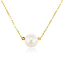 03-173851A Bonito y elegante colgante mujer en oro con perla cultivada