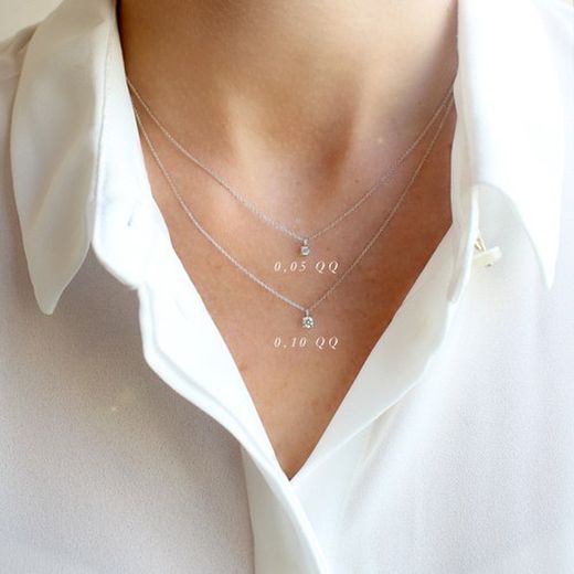 03-183932 Colgante mujer diseño moderno de oro blanco con diamante