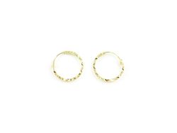 0457 Pendientes Oro aros diamantados