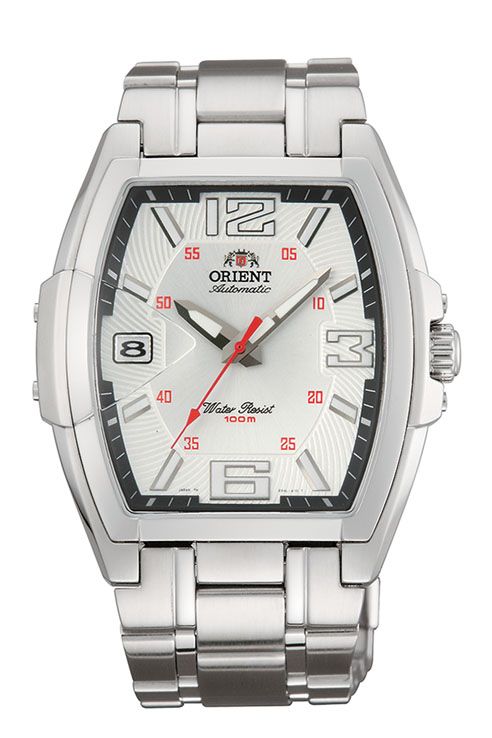 147-FERAL006W0 Reloj Orient automático de hombre caja rectangular calendario sumergible 100 metros (10atm)
