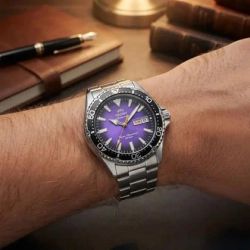 147-RA-AA0827V39B Reloj Orient automático de hombre MAKO KAMASU – esfera degradado púrpura: color de temporada (lanzamiento limitado) sumergible 200 metros (20 atm)