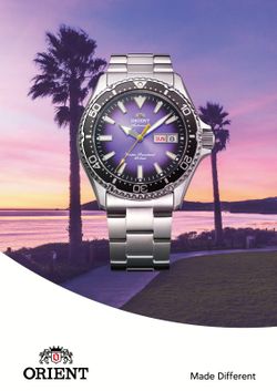 147-RA-AA0827V39B Reloj Orient automático de hombre MAKO KAMASU – esfera degradado púrpura: color de temporada (lanzamiento limitado) sumergible 200 metros (20 atm)