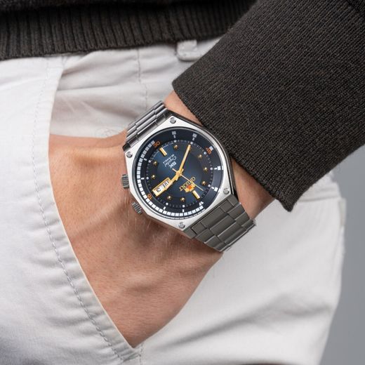 Reloj Orient de hombre mecánico 147-RA-AA0B03L39B esfera color azul-negro degradado