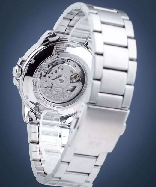 Reloj Orient de hombre automático 147-RA-AA0C02L39B esfera azul sumergible 50 metros