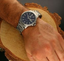 Reloj Orient de hombre automático 147-RA-AA0C02L39B esfera azul sumergible 50 metros