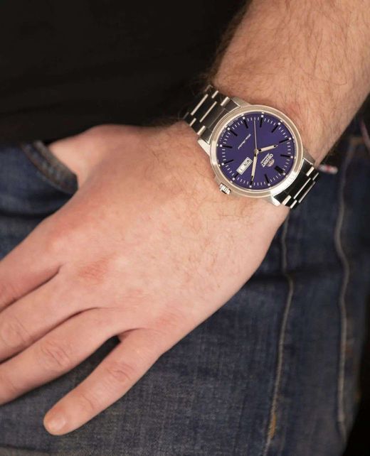 Reloj Orient de hombre automático 147-RA-AA0C02L39B esfera azul sumergible 50 metros