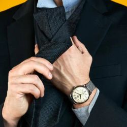 Reloj Orient de hombre automático 147-RA-AC0020G10B pulsera de malla esterilla o milanesa