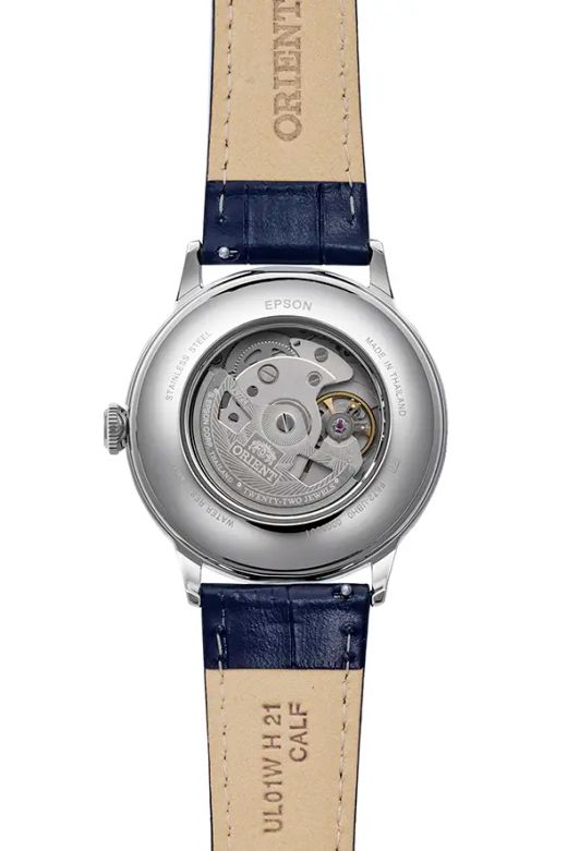 147-RA-AC0030L30B Reloj Orient Bambino automático de hombre esfera azul acuático 30 metros