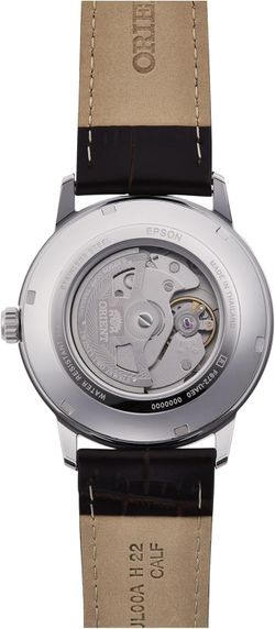 Reloj Orient de hombre automático 147-RA-AC0J06S30B correa de piel marrón