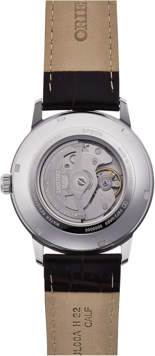 Reloj Orient de hombre automático 147-RA-AC0J06S30B correa de piel marrón