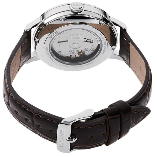 Reloj Orient de hombre automático 147-RA-AC0J06S30B correa de piel marrón