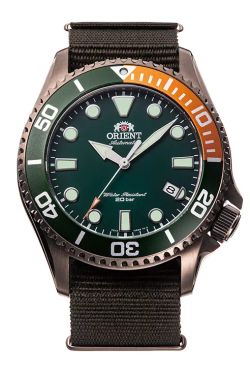 Reloj Orient de hombre automático 147-RA-AC0K04E30B 200 metros correa de textil Nato