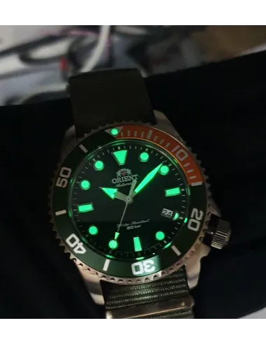 Reloj Orient de hombre automático 147-RA-AC0K04E30B 200 metros correa de textil Nato