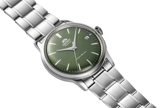 Reloj Orient Bambino de hombre macánico 147-RA-AC0M09E30B calendario esfera verde