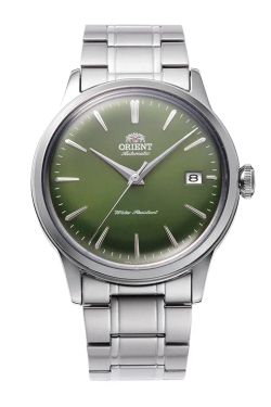 Reloj Orient Bambino de hombre macánico 147-RA-AC0M09E30B calendario esfera verde
