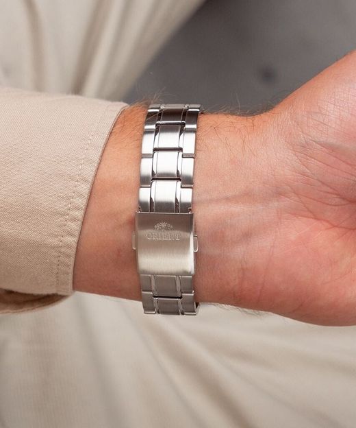 Reloj Orient Bambino de hombre macánico 147-RA-AC0M09E30B calendario esfera verde