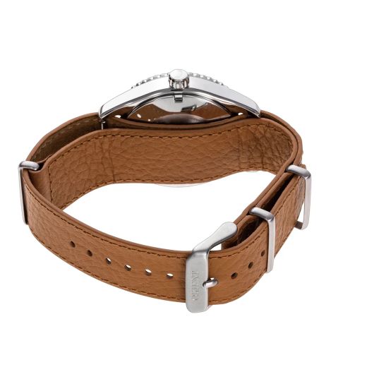 Reloj ORIENT Mako 40 147-RA-AC0Q05P10B unisex automático esfera color Salmón