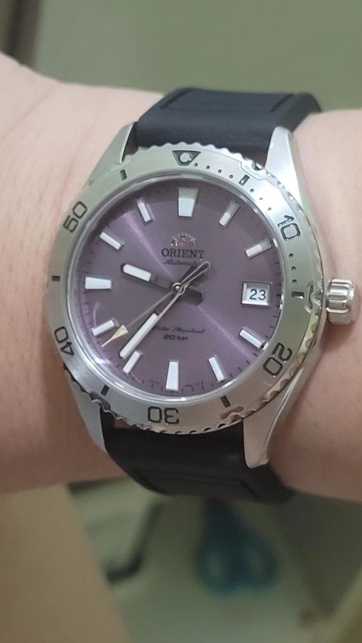 Reloj Orient unisex mecánico 147-RA-AC0Q07V30B cristal zafiro