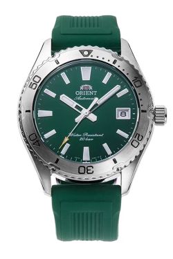 Reloj Orient automático unisex 147-RA-AC0Q11E30B cristal zafiro esfera verde