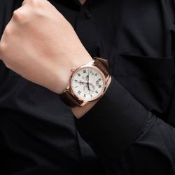 Reloj Orient automático hombre 147-RA-AK0007S30B indicador de sol y luna