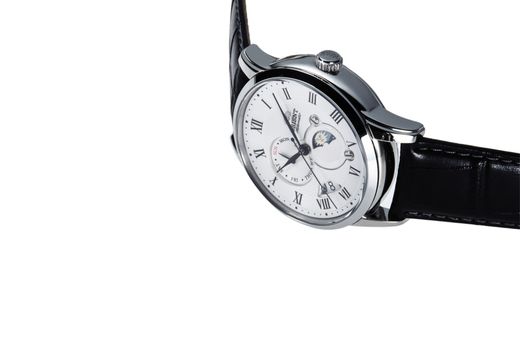 147-RA-AK0008S30B Reloj Orient Sun & Moon de hombre movimiento automático, cristal zafiro, cierre desplegable, resistencia al agua 50 metros, indicador sol y luna