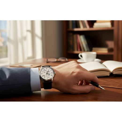 147-RA-AK0008S30B Reloj Orient Sun & Moon de hombre movimiento automático, cristal zafiro, cierre desplegable, resistencia al agua 50 metros, indicador sol y luna