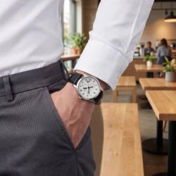 147-RA-AK0008S30B Reloj Orient Sun & Moon de hombre movimiento automático, cristal zafiro, cierre desplegable, resistencia al agua 50 metros, indicador sol y luna