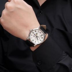147-RA-AK0008S30B Reloj Orient Sun & Moon de hombre movimiento automático, cristal zafiro, cierre desplegable, resistencia al agua 50 metros, indicador sol y luna