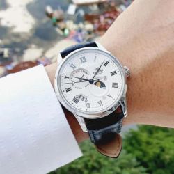 147-RA-AK0008S30B Reloj Orient Sun & Moon de hombre movimiento automático, cristal zafiro, cierre desplegable, resistencia al agua 50 metros, indicador sol y luna