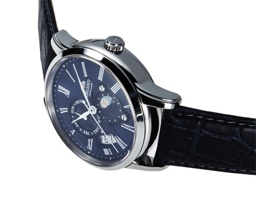 147-RA-AK0011D30B Reloj Orient de hombre automático indicador del día de la semana, calendario e indicador sol y luna.
