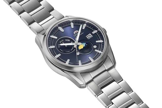 Reloj Orient de hombre automático 147-RA-AK0315L30B Orient Stretto Day & Night con fase de sol y luna