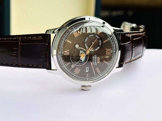 Reloj Orient hombre automático 147-RA-AK0804Y30B indicador del sol y la luna