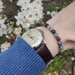 Reloj Orient de hombre automático 147-RA-AP0003S30B esfera color crema