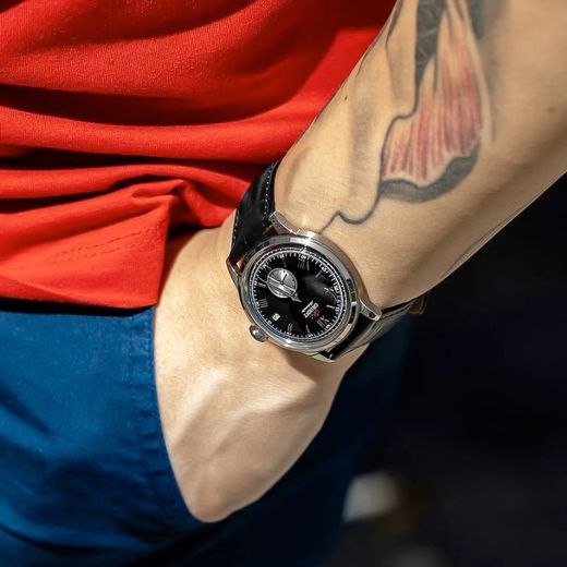 Reloj Orient de hombre automático 147-RA-AP0101B30B esfera negra muy elegante