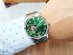 Reloj Orient de hombre automático 147-RA-AR0008E30B esfera verde semi Skeleton