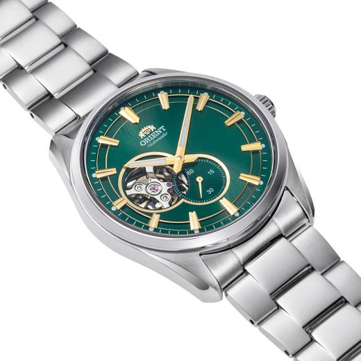 Reloj Orient de hombre automático 147-RA-AR0008E30B esfera verde semi Skeleton