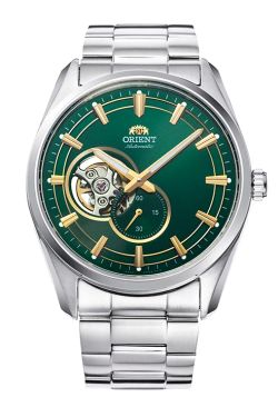 Reloj Orient de hombre automático 147-RA-AR0008E30B esfera verde semi Skeleton