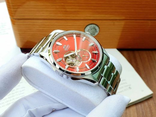 Reloj Orient hombre 147-RA-AR0010R30B movimiento mecánico esfera color burdeos