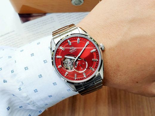 Reloj Orient hombre 147-RA-AR0010R30B movimiento mecánico esfera color burdeos