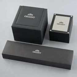 147-RA-BC0001B30B Reloj Orient automático hombre MAKO GMT esfera negra resistencia al agua hasta 20 bar (200 metros) cristal zafiro y brazalete de acero inoxidable SUS316L.