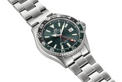 147-RA-BC0002E30B Reloj Orient automático hombre MAKO GMT – esfera verde, calendario sumergible 200 metros