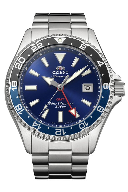 147-RA-BC0003L30B Reloj Orient de hombre movimiento automático MAKO GMT – esfera azul marino edición limitada