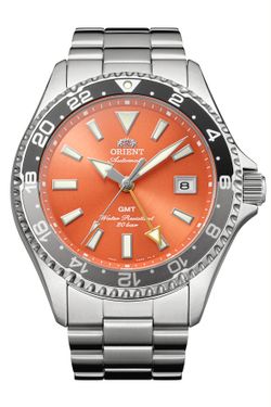 147-RA-BC0004Y30B Reloj Orient hombre automático modelo MAKO GMT esfera salmón sumergible 200 metros