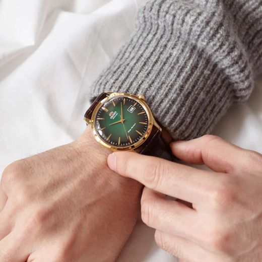 Reloj Orient Bambino automático 147-TAC08002F0 esfera verde muy extremado