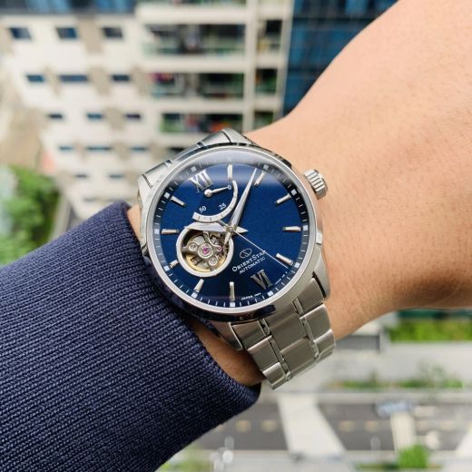 149-RE-AT0003S00B Reloj Orient Star automático hombre acero inoxidable 316L cristal zafiro anti-reflejante sumergible 100 metros (10atm)