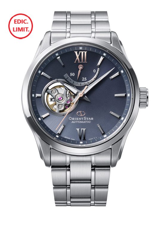149-RE-AT0021L00B Reloj Orient Star de hombre edición limitada automático esfera gris cristal zafiro reserva de carga 50H