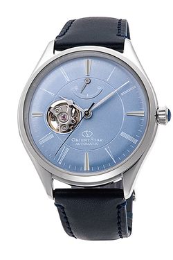149-RE-AT0203L00B Reloj Orient STAR automático de hombre muy elegante esfera azul, 50 metros (5atm) cristal mineral sólido y resistente
