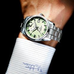 Reloj Orient Star de hombre 149-RE-AU0107E00B esfera verde elegante