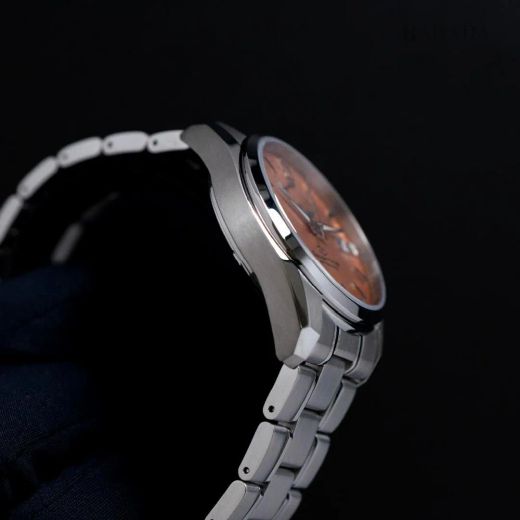 149-RE-AU0108G00B Reloj Orient Star automático para hombre esfera rosa muy elegante 50 metros acero inoxidable 316L reserva de carga 50H